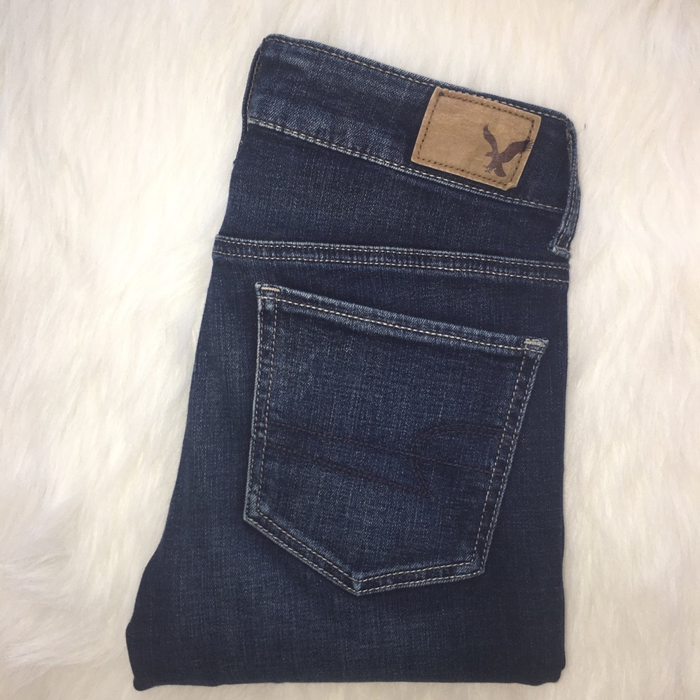 American Eagle Super Stretch straight jeans size 0 - Picture 3 of 10